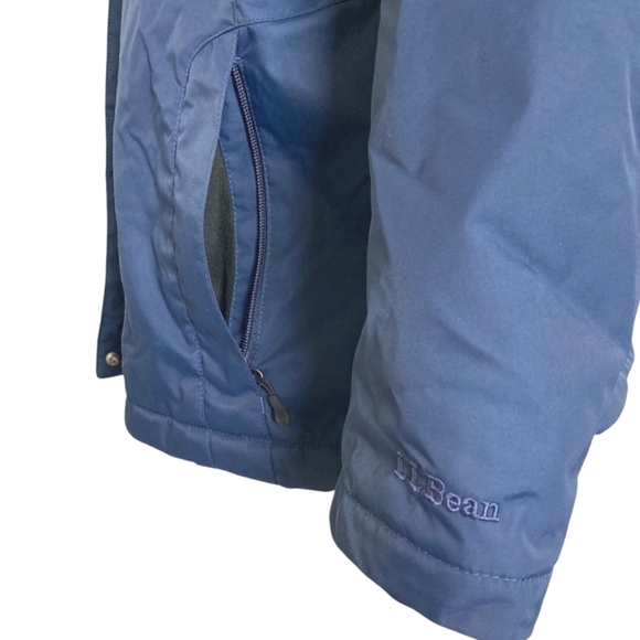 LL Bean Womens Fleece Lined hooded Parka Jacket XL Warm Winter Outdoor Coat - Picture 8 of 17